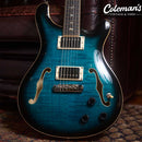 PRELOVED PRS SE Piezo Peacock Blue Smokeburst