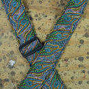 COLONIAL LEATHER Aboriginal Art Strap - Spirit Dreaming Green