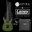 SPIRA Electric Guitar S-400 Package Matte Green