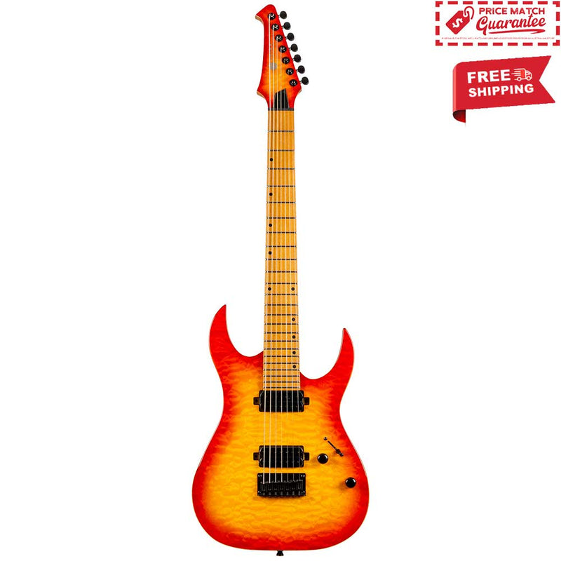 SPIRA S-507 QFB 7 String Fireburst