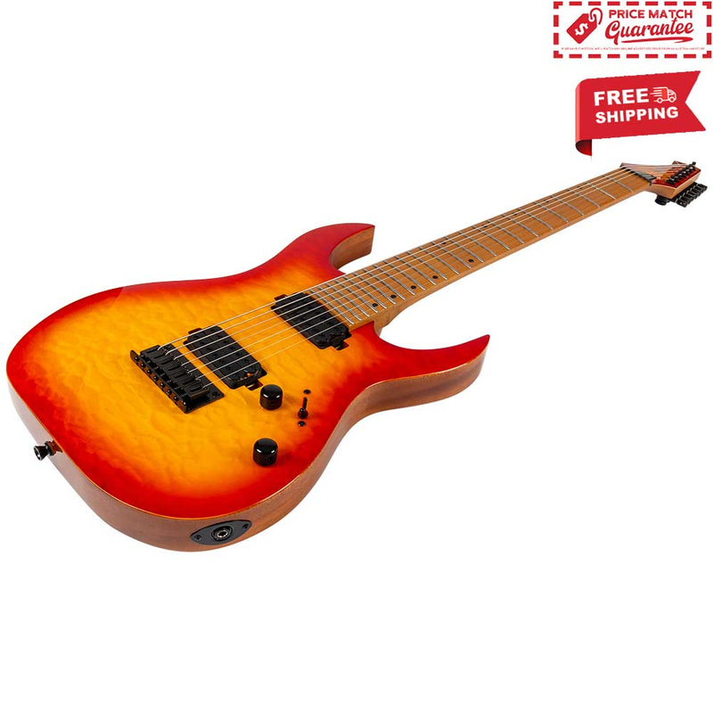 SPIRA S-507 QFB 7 String Fireburst
