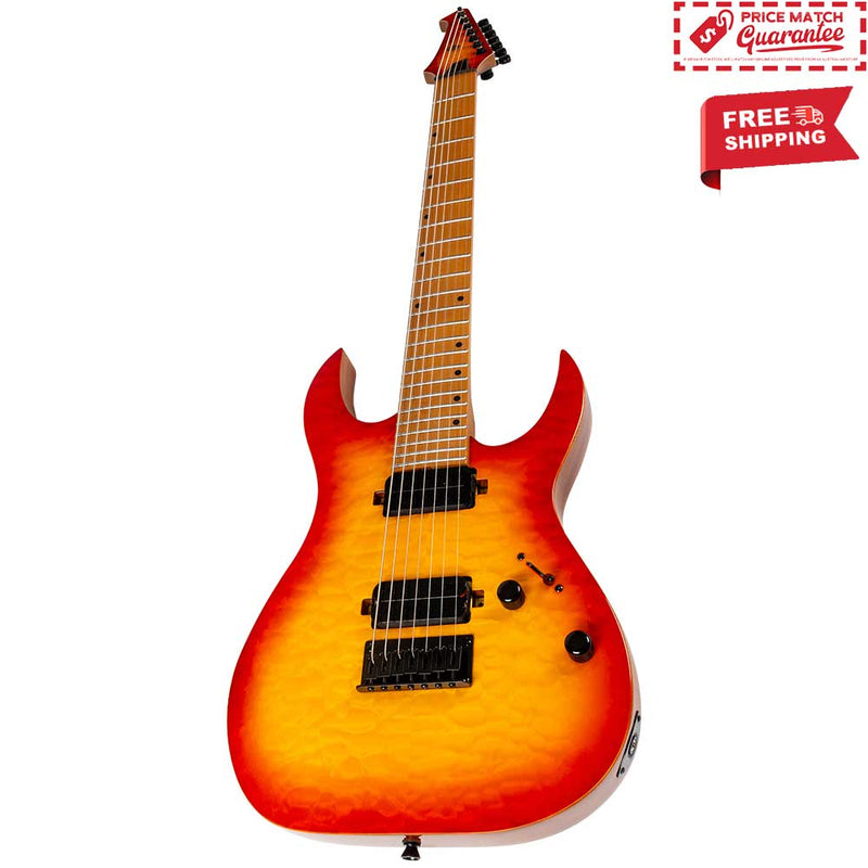 SPIRA S-507 QFB 7 String Fireburst