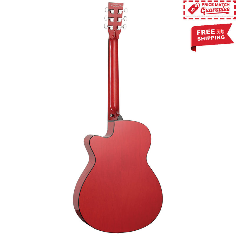 TANGLEWOOD Azure Super Folk - Shimmer Red Gloss