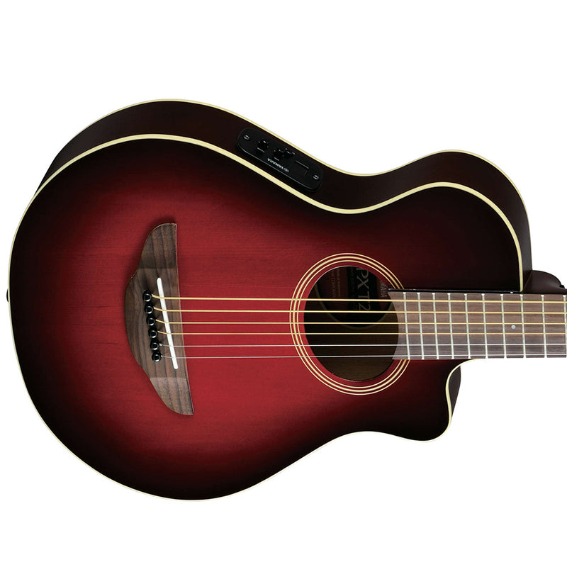 YAMAHA APXT2DRB Acoustic Electric Traveller Guitar - Dark Red Burst