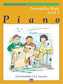 Alfred's Basic Piano Library Notespeller Book 3 front cover