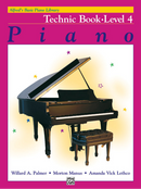 Alfred's Basic Piano Library Technic Book 4 front cover