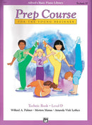 Alfred's Basic Piano Prep Course Technic Book D front cover