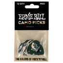 ERNIE BALL Medium Camouflage Cellulose Picks 12 Pack