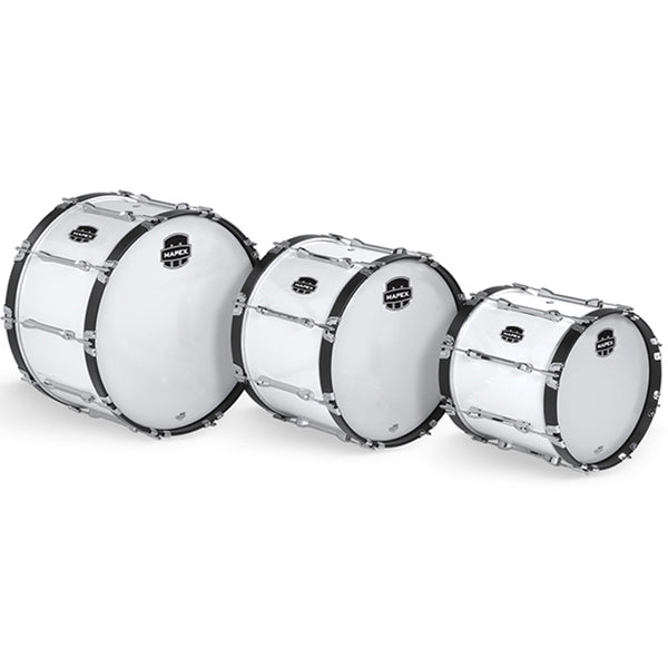 MAPEX Qualifier  Marching Bass Drum 20x14 - White