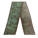 Right On Straps LEATHERCRAFT Blackguard Teal Guitar Strap