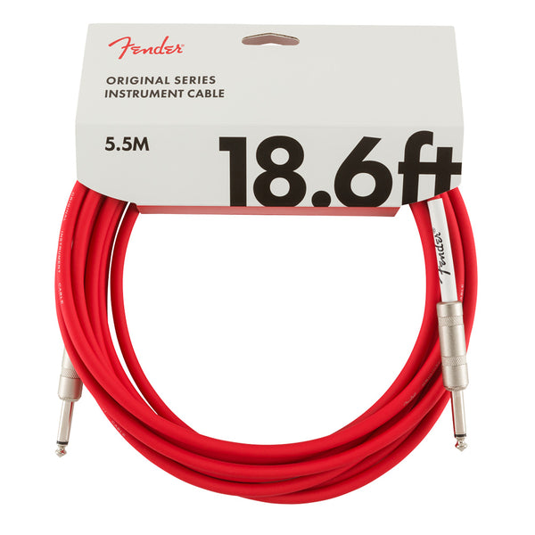 FENDER Original Series 18.6 ft Instrument Cable - Fiesta Red