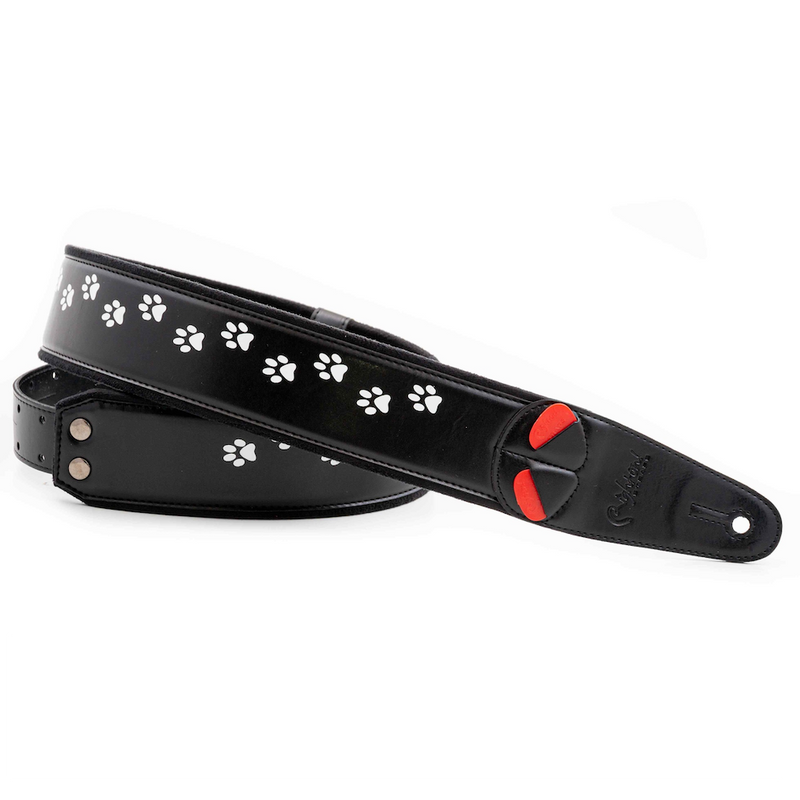 Right On Straps MOJO Cat Black Guitar Strap