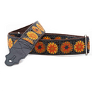 Right On Straps STANDARD PLUS Crochet Brown Guitar Strap