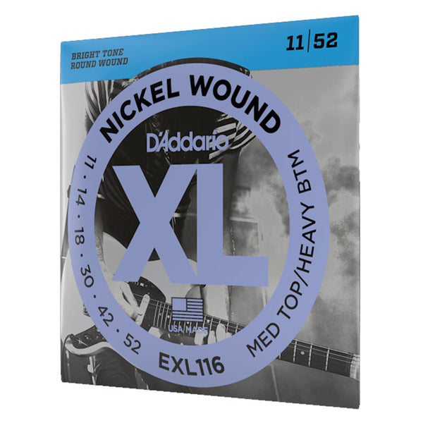 D'ADDARIO EXL116 Med Top Heavy Bottom Electric Strings 11-52