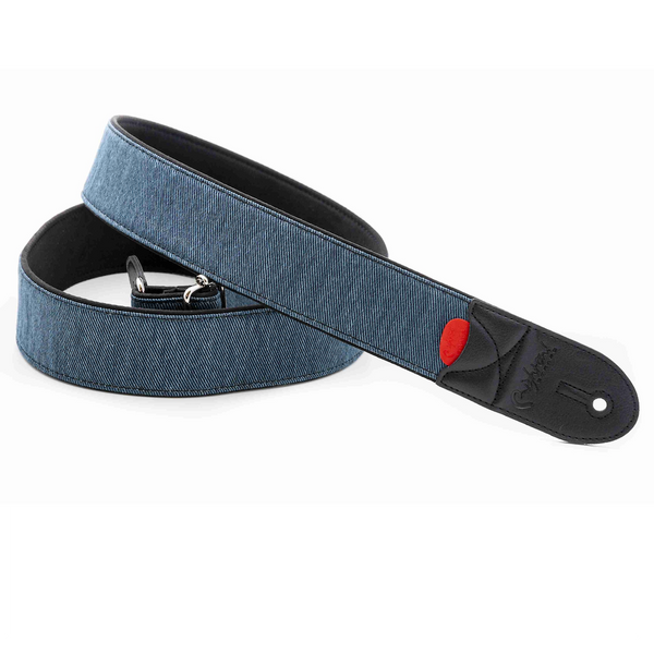 Right On Straps Denim 50 Blue Guitar Strap