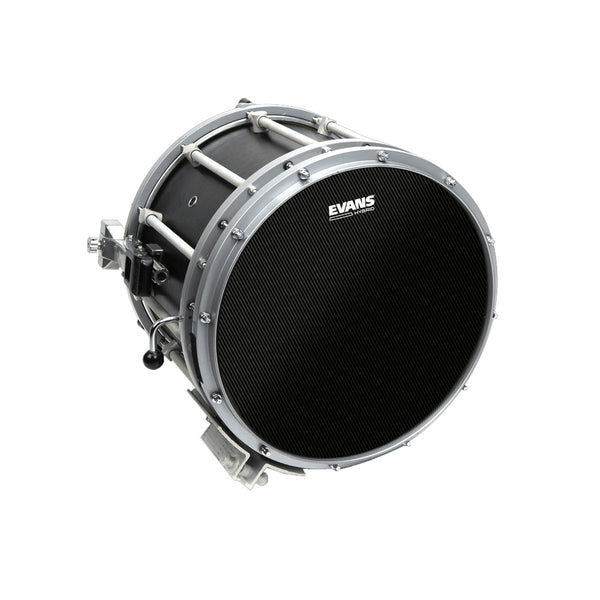 EVANS Hybrid-S Black Marching Snare Drum Head, 13 Inch
