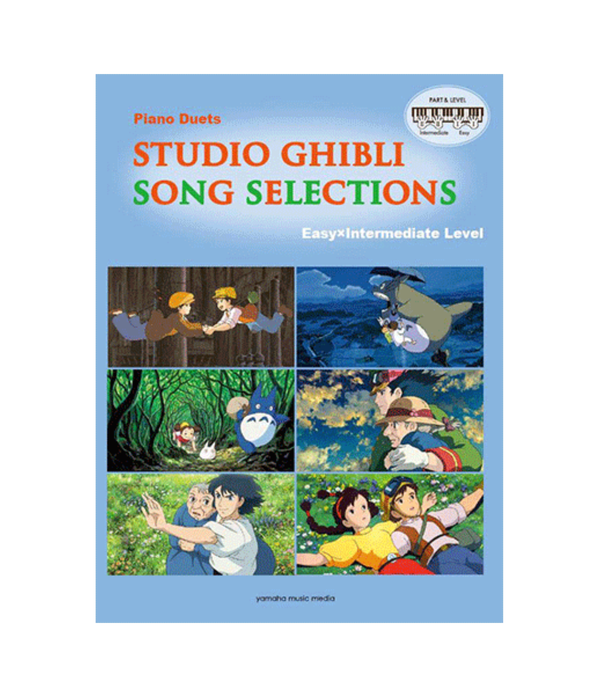 Studio Ghibli Song Selections for Piano Duet (Easy and Intermediate) English Version