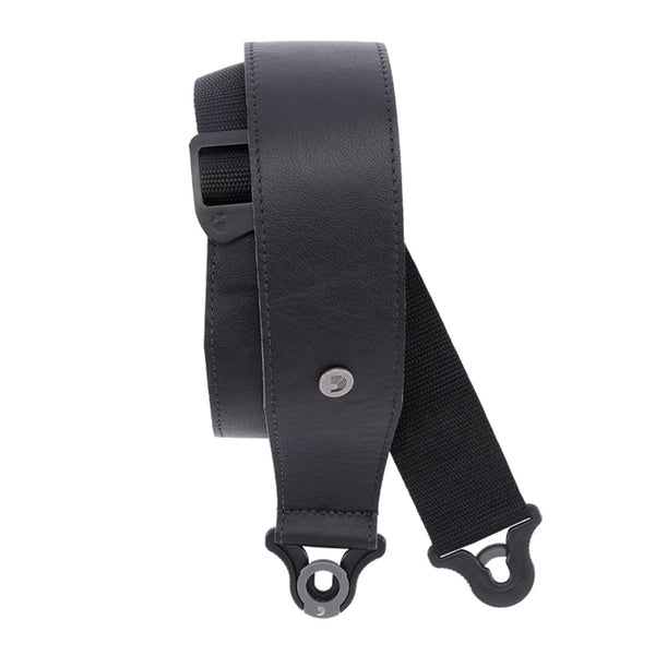 D'ADDARIO 2.5" Comfort Leather Auto Lock Strap - Black