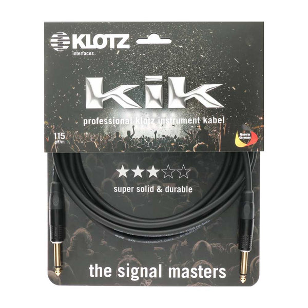 KLOTZ KIK Guitar Cable 3M Black