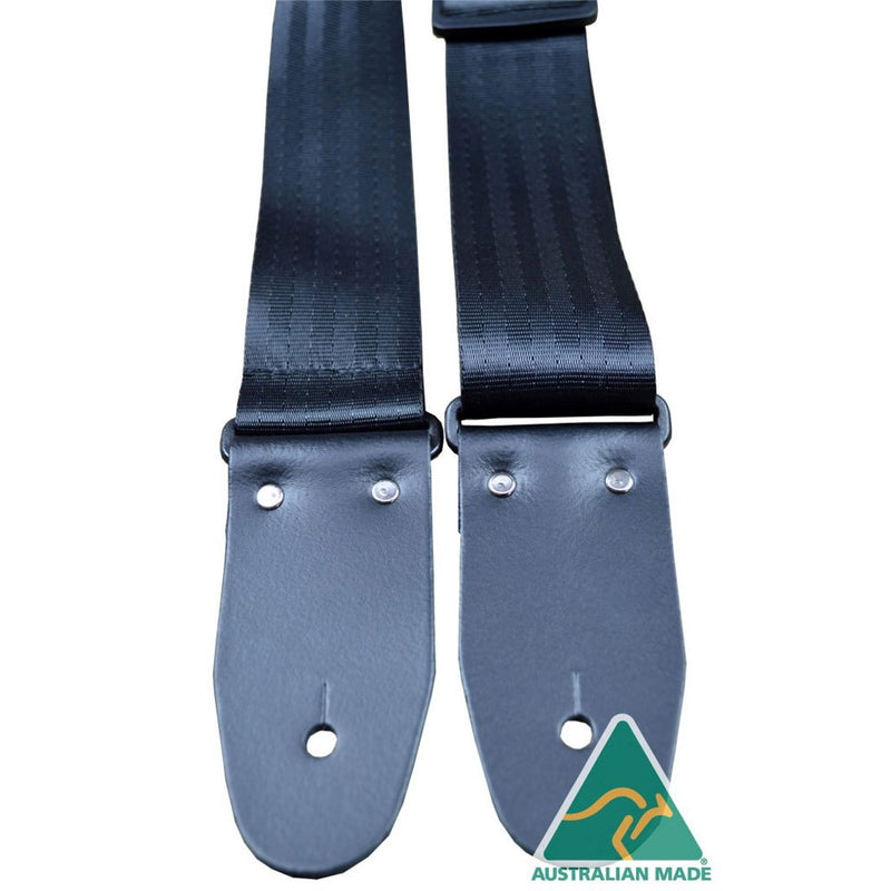COLONIAL LEATHER SAH-BK Seat Belt/Herringbone Webbing Strap - Black