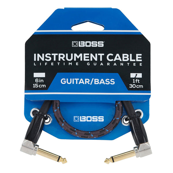 BOSS Right Angle Patch Cable 1ft