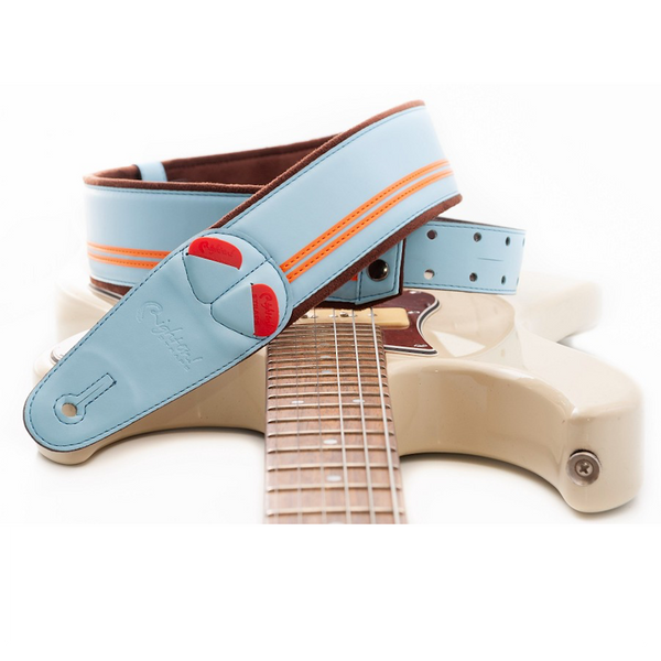 Right On Straps MOJO Race 60 Sonic Blue Guitar Strap