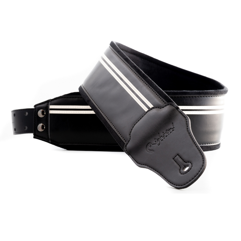 Right On Straps MOJO Race-70 Black Guitar Strap
