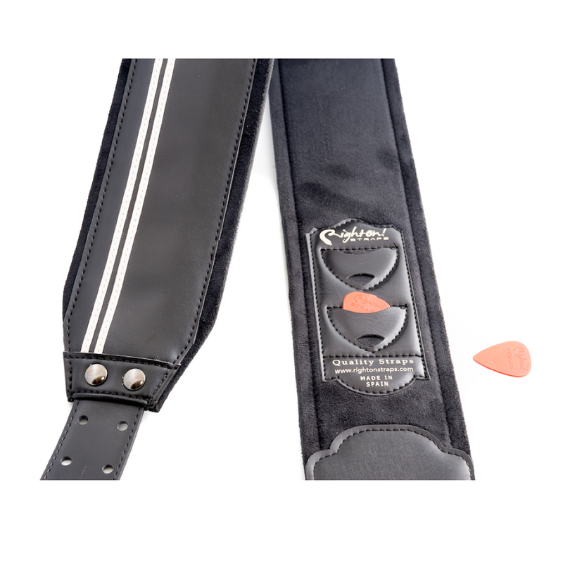 Right On Straps MOJO Race-70 Black Guitar Strap