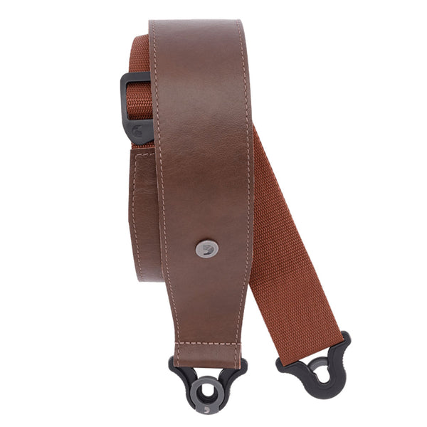 D'ADDARIO 2.5" Comfort Leather Auto Lock Strap - Brown
