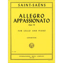 Saint-Saens Allegro Appassionato Op. 43 for cello and piano front cover