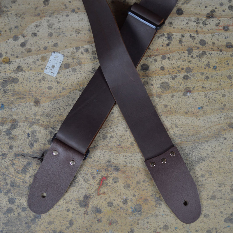 COLONIAL LEATHER SAS Leather 2" Guitar Strap - Brown