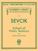 Sevcik Op. 1 Book 1 School of Violin Technics front cover