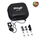 STAGG SPM-235 BK in-ear monitors with case and replacement ear tips