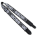 BOSS Monogram Guitar Strap - Black/White
