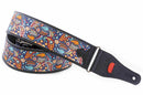 Right On Straps TALISMAN KASHMIR Blue Guitar Strap