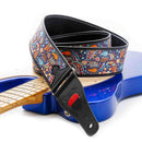 Right On Straps TALISMAN KASHMIR Blue Guitar Strap
