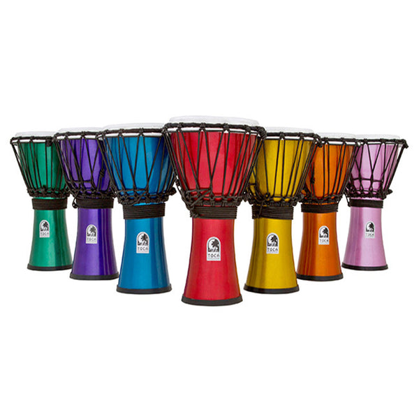 TOCA 7" Coloured Djembe 7pc Pack