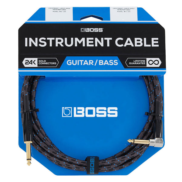 BOSS Instrument Cable Right Angle/Straight 15ft