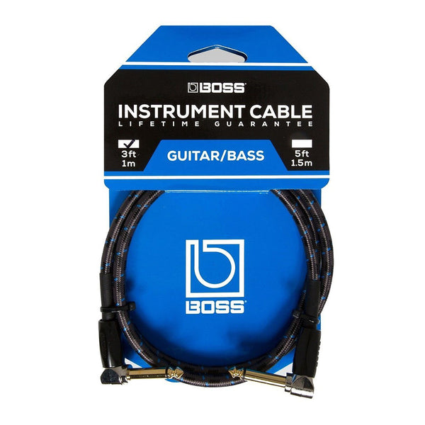 BOSS Right Angle Patch Cable 3ft