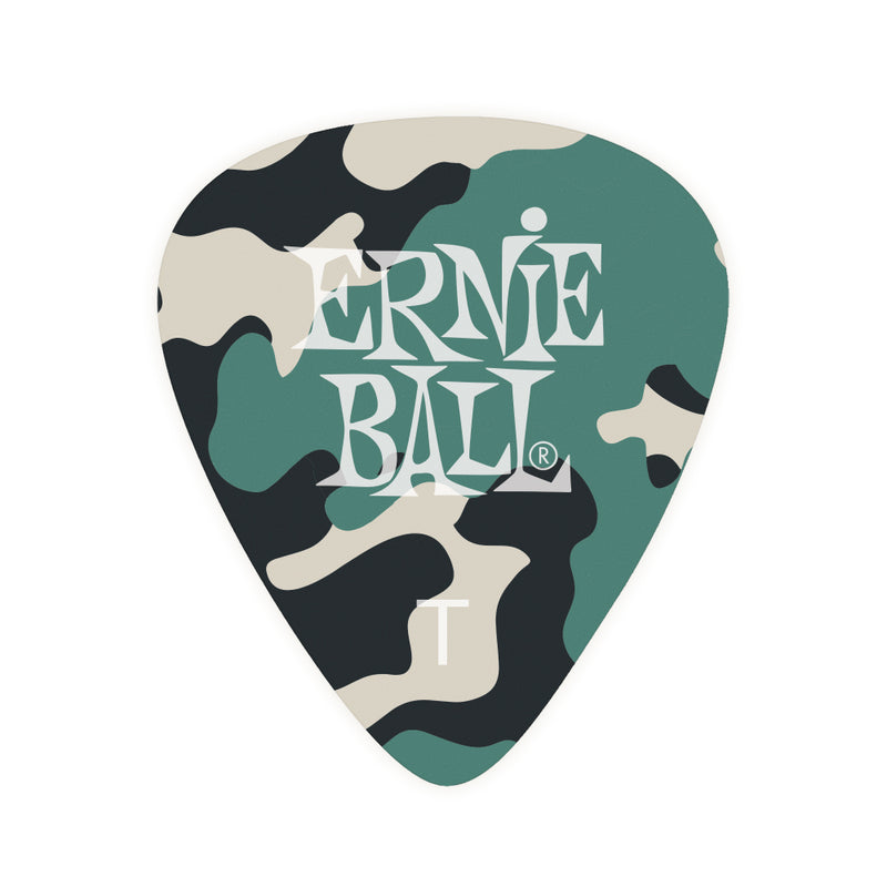 ERNIE BALL Thin Camouflage Cellulose Picks 12 Pack