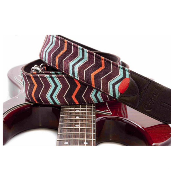 Right On Straps ZIGGY Teal Guitar Strap