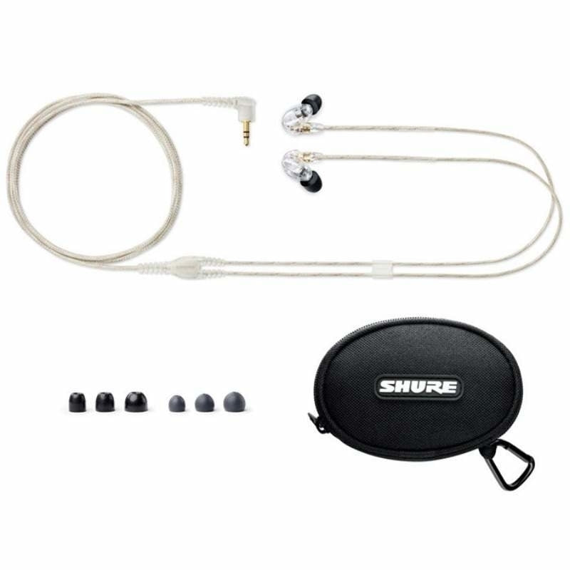 SHURE SE215 In Ear Monitor Headphones - Clear