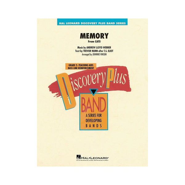Memory (from Cats) Discovery Plus Concert Band Series CB2 SC/PTS