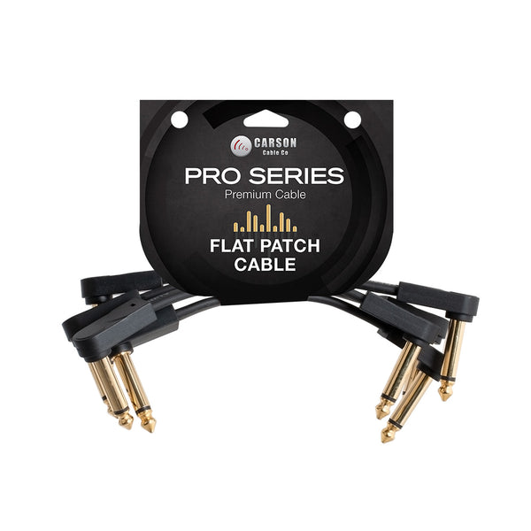 CARSON Flat Patch Cables 4pk