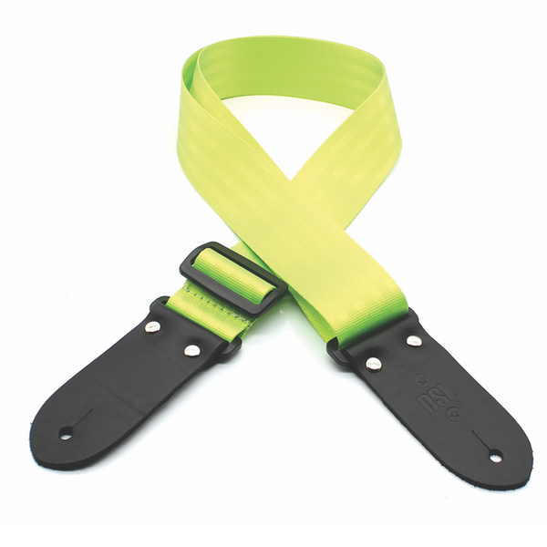 DSL 2 INCH Seat belt Guitar Strap LIME