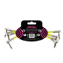 ERNIE BALL (6052) 6 INCH PANCAKE PATCH 3PK CABLES WHITE