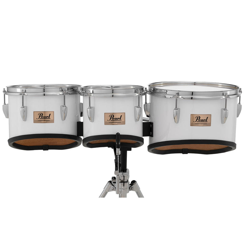 PEARL COMPETITOR MARCHING TOM SET 8+10+12 PURE WHITE