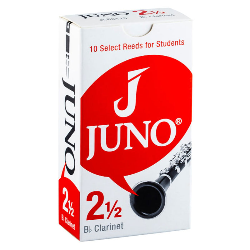 JUNO B Flat Clarinet Reeds - Grade 2.5 - Box of 10