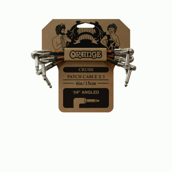 ORANGE Crush 6" Patch Cable 3 Pack