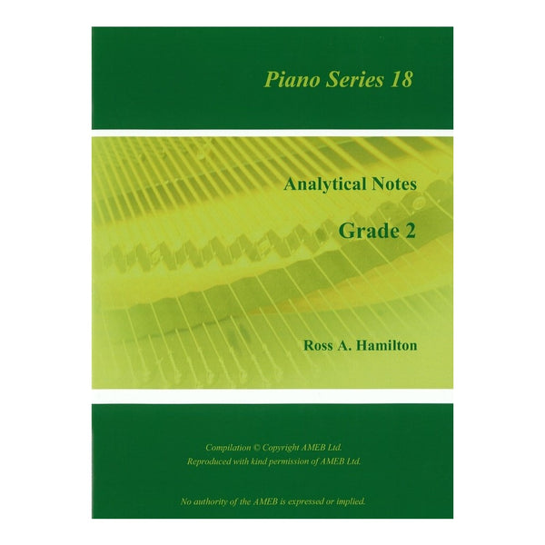 AMEB Analytical Notes Piano Series 18 Gr 2 - Ross Hamilton